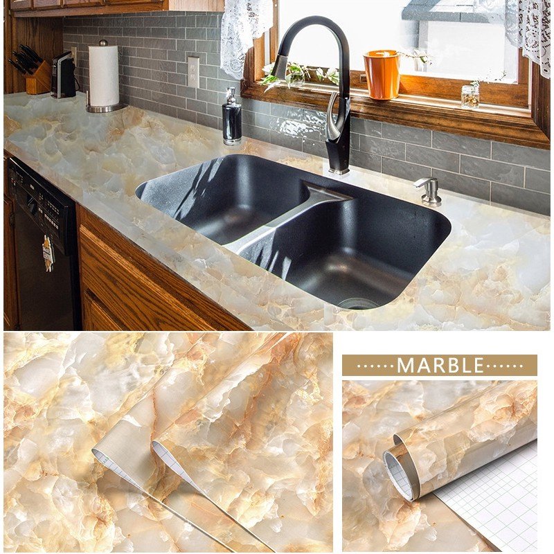 Peel and Stick Marble Tile