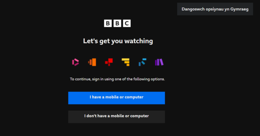 Signing into BBC iPlayer on Your best TV